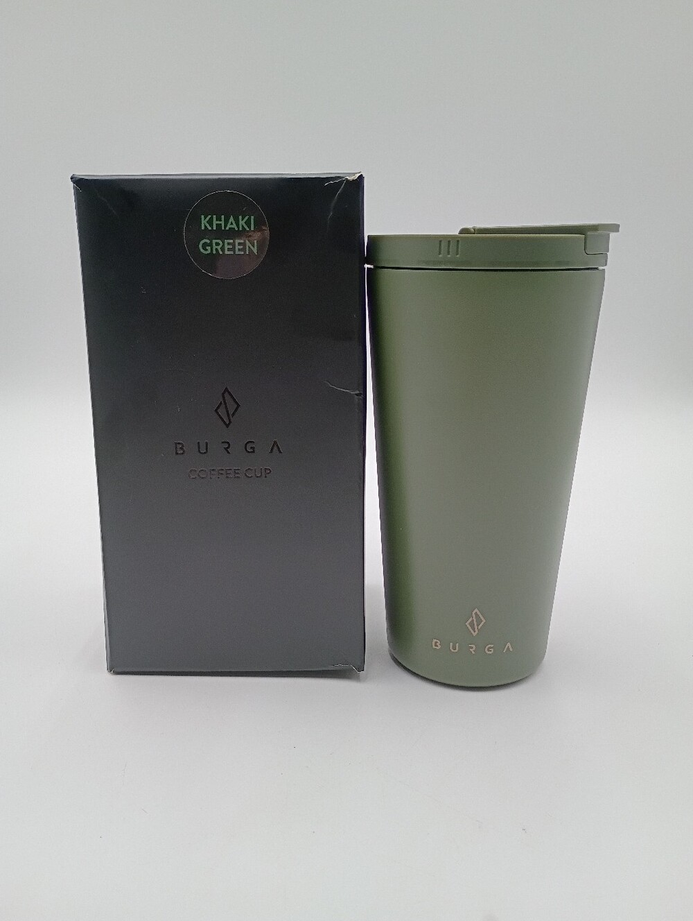 Burga Travel Mug Triple Wall Stainless Steel 17 oz 6hr Hot 12hr Cold. NEW